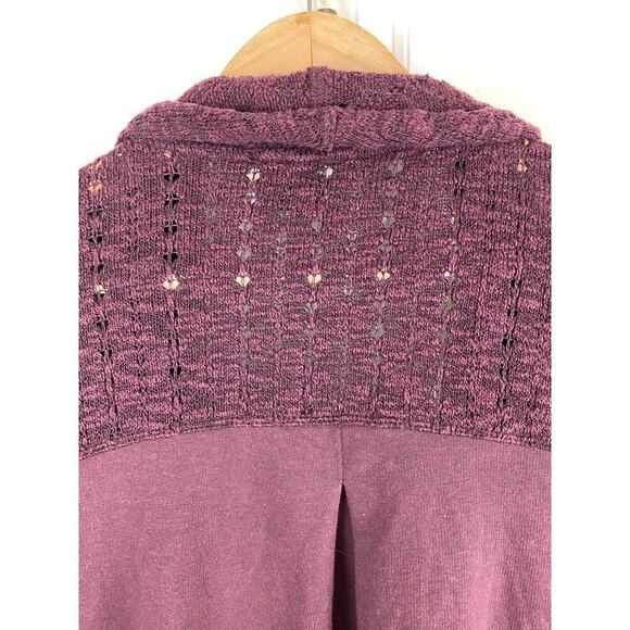 Anthropology Saturday Sunday Women's M Purple Open Duster Cardigan - Picture 6 of 9